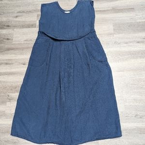 Flax Blue Midi Dress
